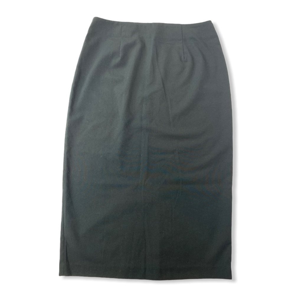 Black Pencil Midi Skirt